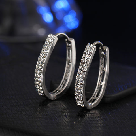Crystal Stud Earrings for Women
