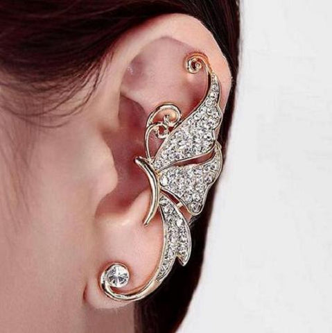 Rhinestone Ear Cuff Clip