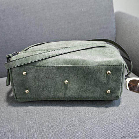 Nubuck Leather Women Handbag