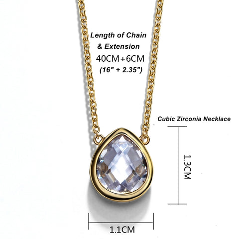 Teardrop Pendant Necklace
