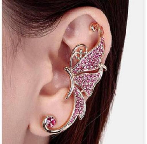 Rhinestone Ear Cuff Clip